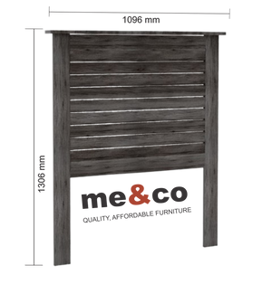 me&co Brooklyn Headboard Single White