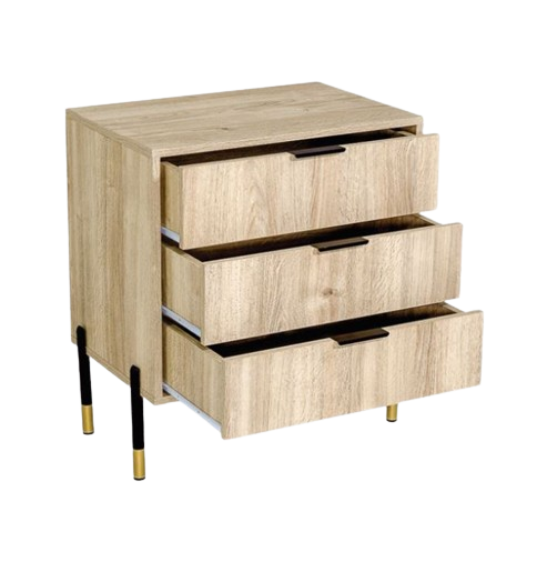 AVA THREE DRAWER CHEST OF DRAWERS