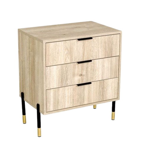 AVA THREE DRAWER CHEST OF DRAWERS