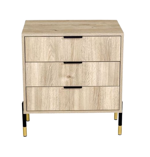 AVA THREE DRAWER CHEST OF DRAWERS