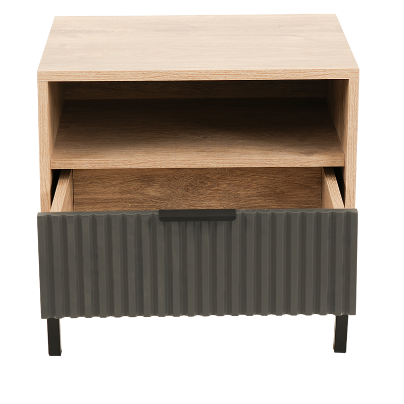 CARRIE BEDSIDE CABINET WITH DRAWERS