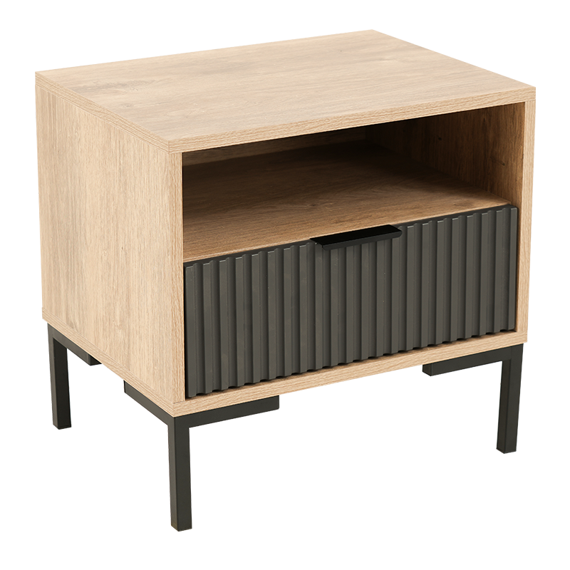 CARRIE BEDSIDE CABINET WITH DRAWERS