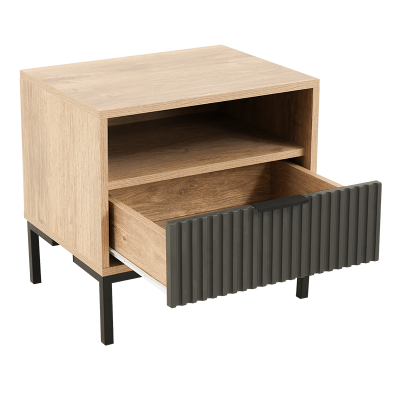 CARRIE BEDSIDE CABINET WITH DRAWERS