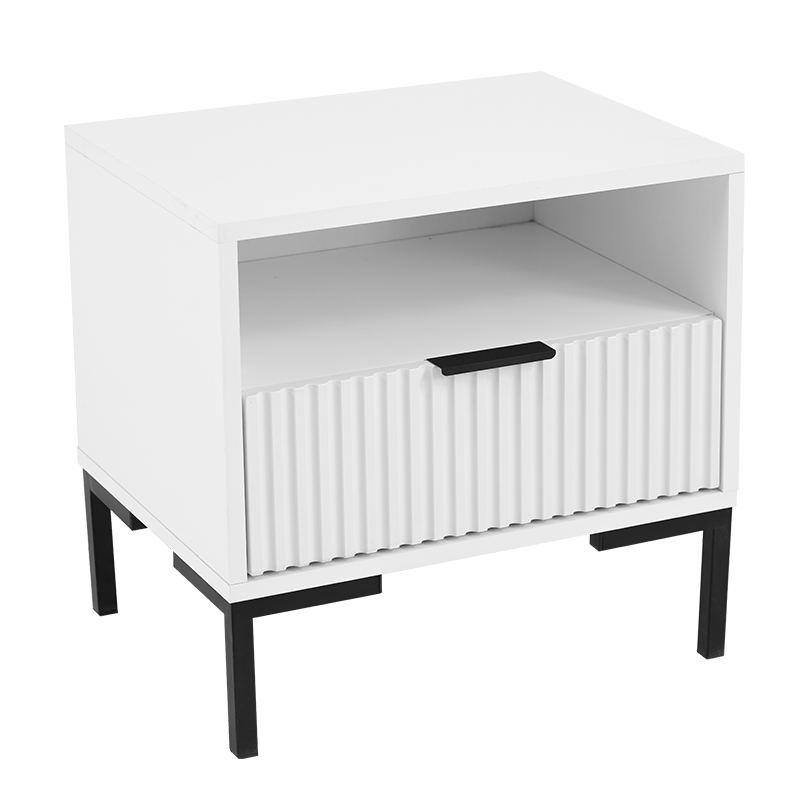 CARRIE BEDSIDE CABINET WITH DRAWERS