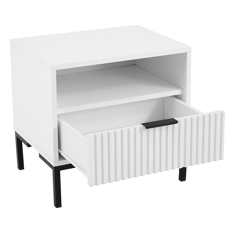 CARRIE BEDSIDE CABINET WITH DRAWERS