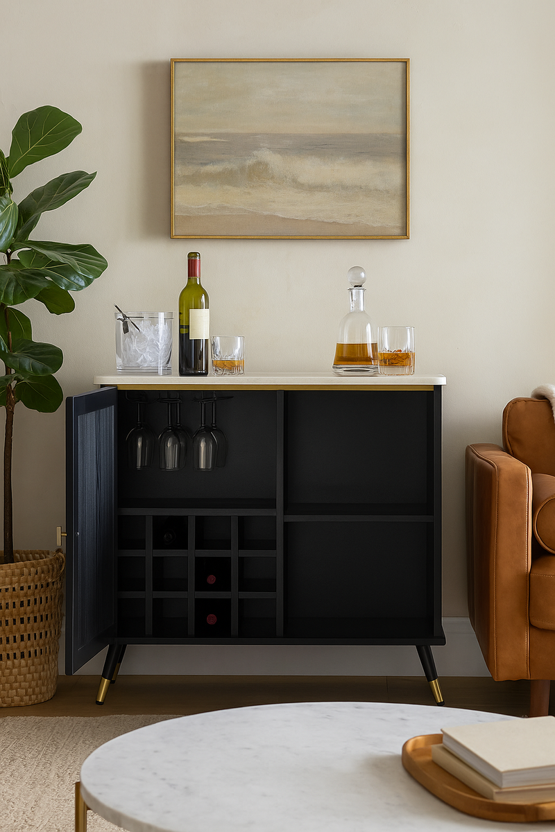 Montgomery Drinks Cabinet - Black