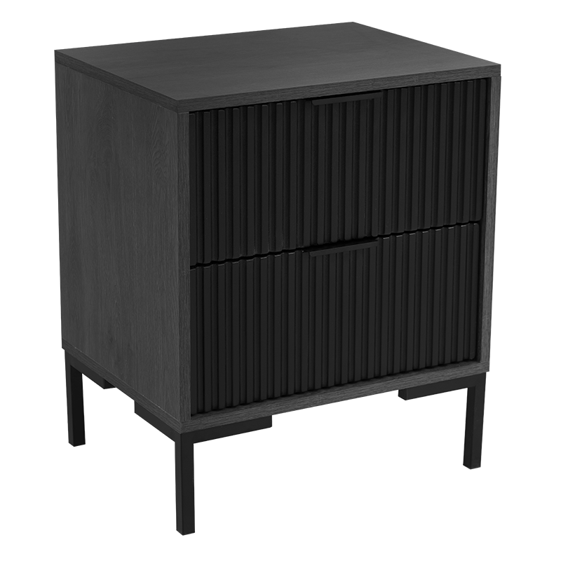 DESTINY TWO DRAWER BEDSIDE TABLE