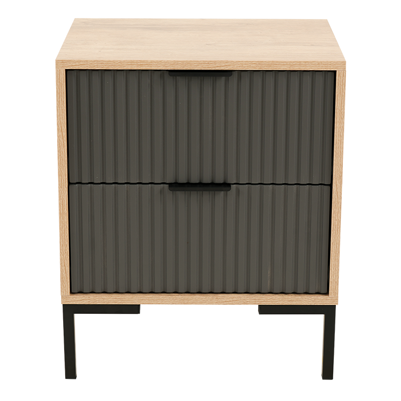 DESTINY TWO DRAWER BEDSIDE TABLE