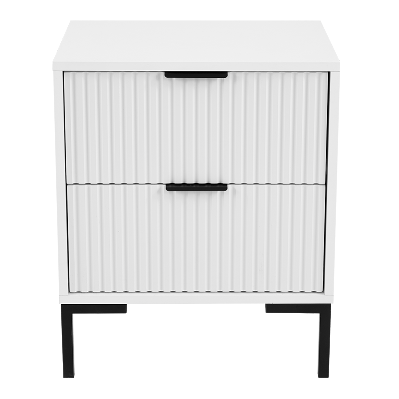 DESTINY TWO DRAWER BEDSIDE TABLE
