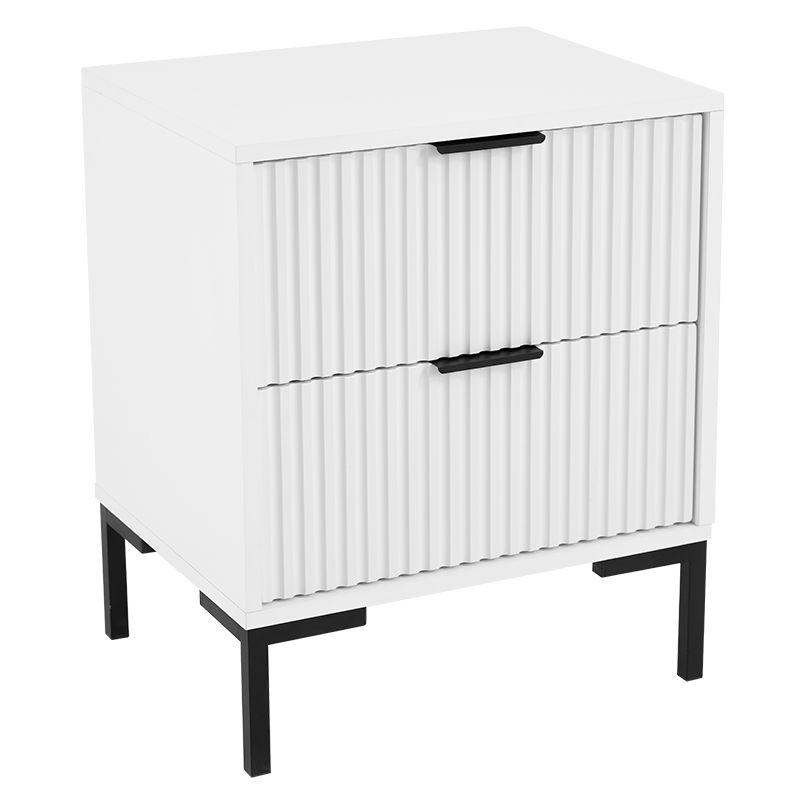 DESTINY TWO DRAWER BEDSIDE TABLE