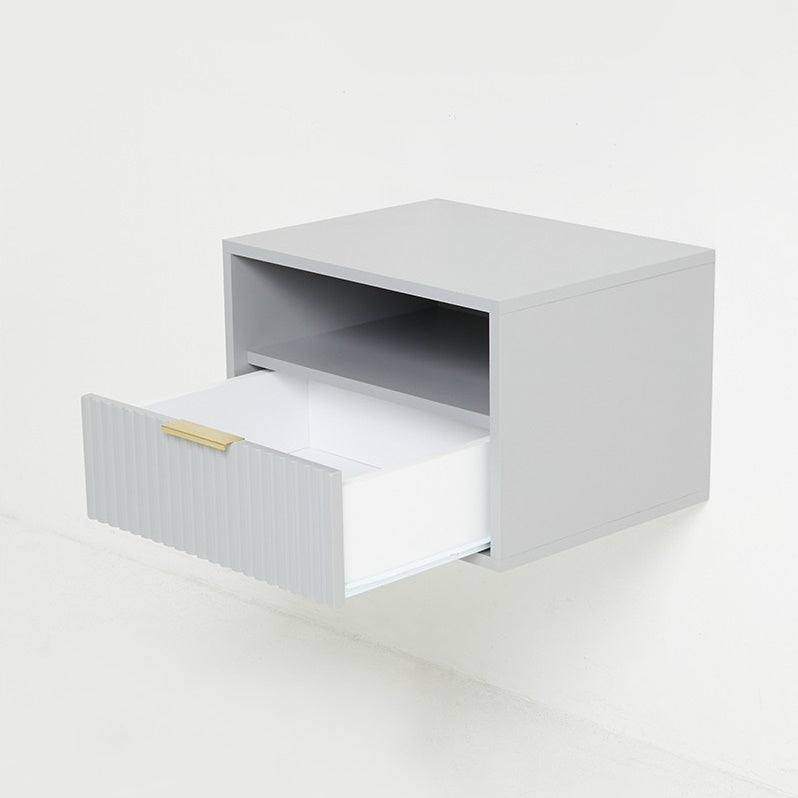 JOZI FLOATING BEDSIDE PEDESTAL - GREY