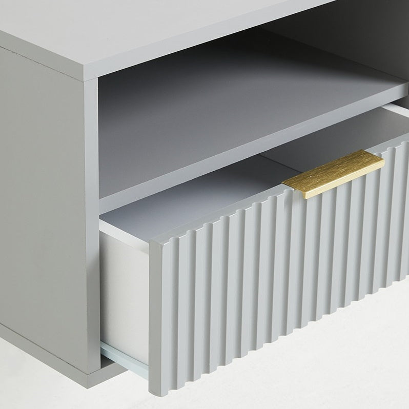 JOZI FLOATING BEDSIDE PEDESTAL - GREY