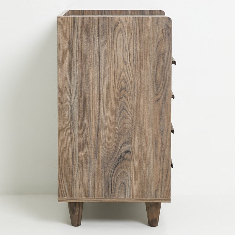 LISBON 4 DRAWER CHEST OF DRAWERS - NATURAL