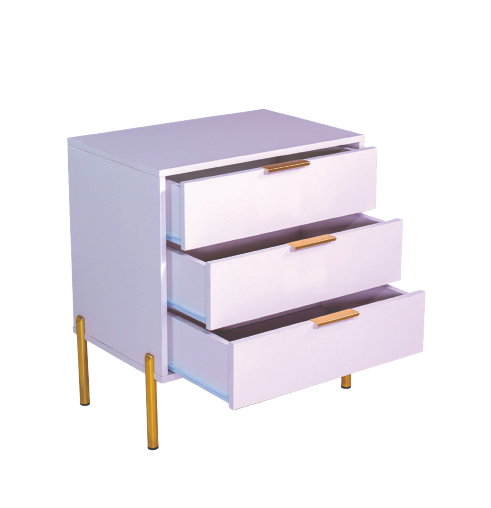 AVA THREE DRAWER CHEST OF DRAWERS