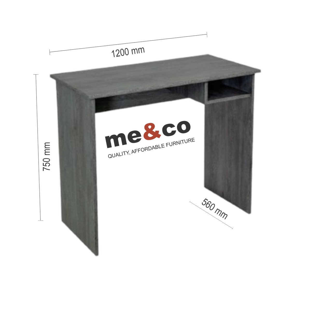 Durable and lightweight modern student desk with storage for books and stationery