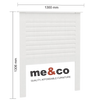 me&co Brooklyn Headboard Single White