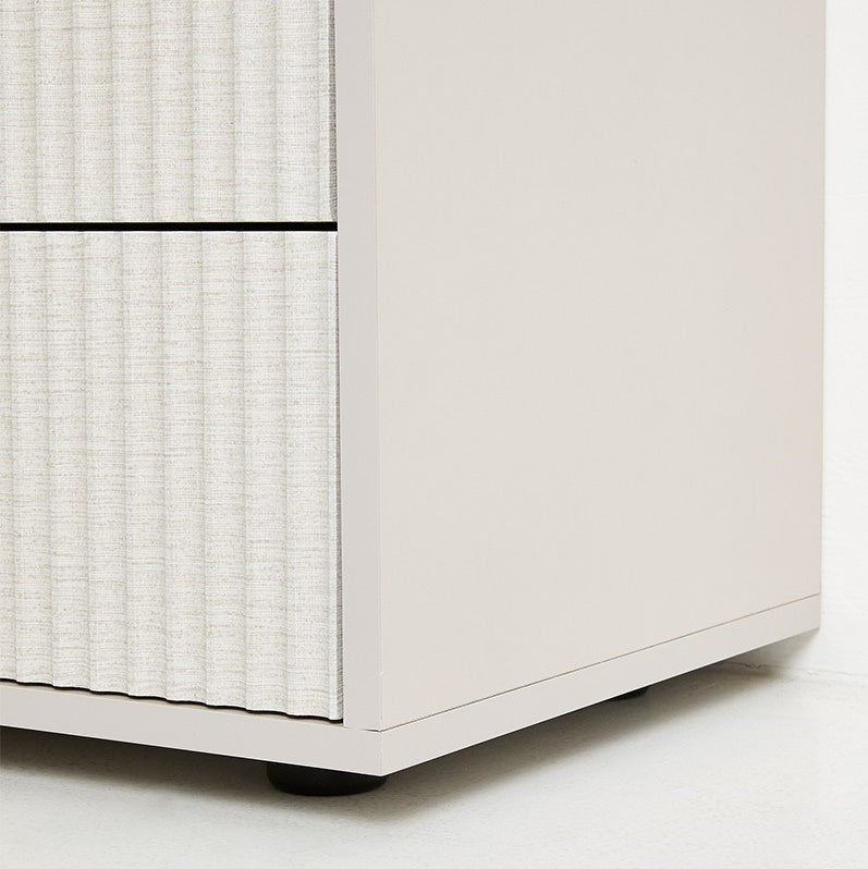 ALTO 2 DRAWER PEDESTAL - TAUPE