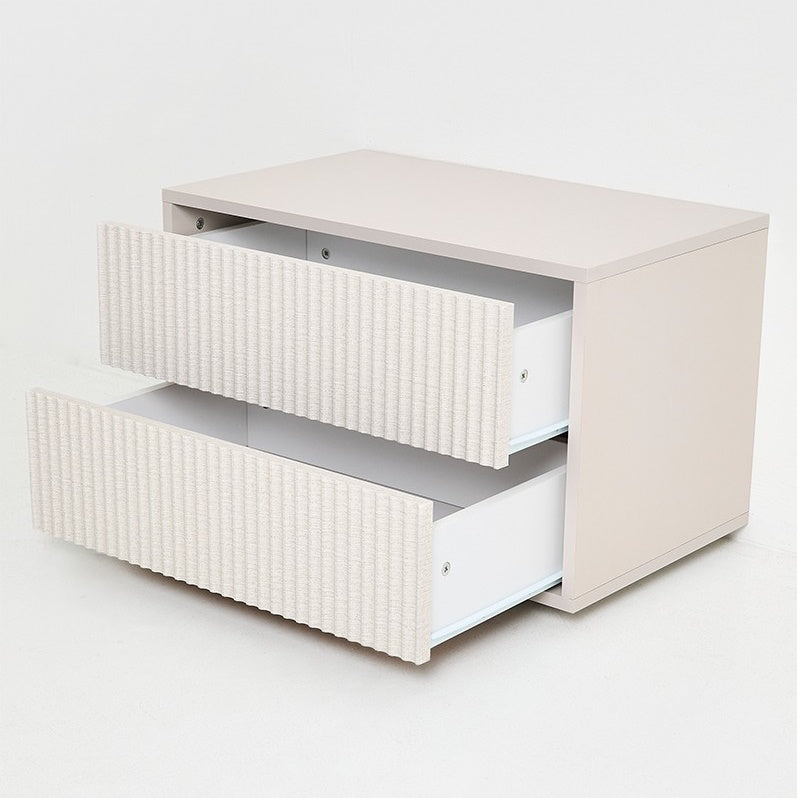 ALTO 2 DRAWER PEDESTAL - TAUPE