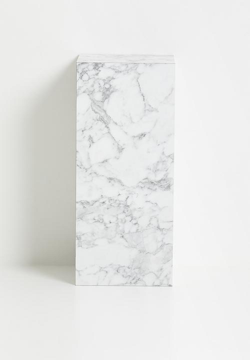 BAGNARA PLINTH - FAUX WHITE MARBLE