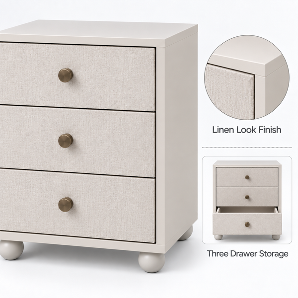 Dinah 3 Drawer Chest of Drawers