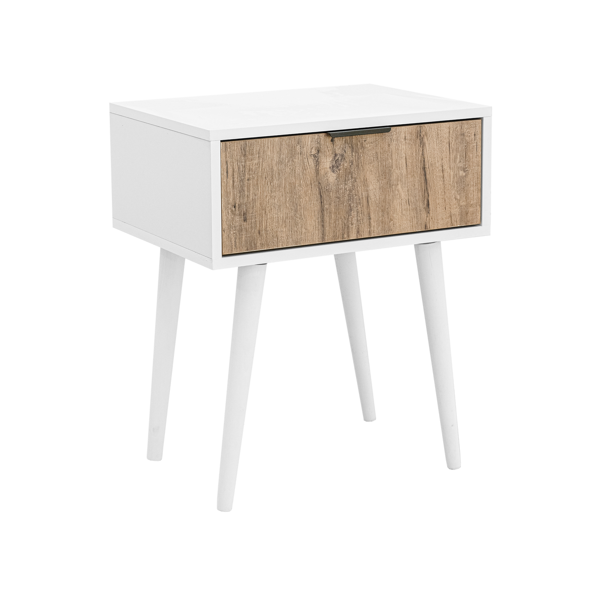 FINN PEDESTAL BEDSIDE TABLE WITH SINGLE DRAWER