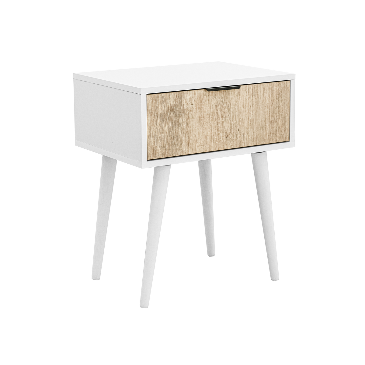 FINN PEDESTAL BEDSIDE TABLE WITH SINGLE DRAWER