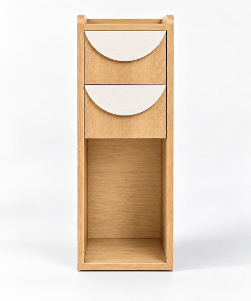 Mason Slim 2-Drawer Pedestal - OneDayOnly