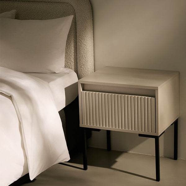 HARMONY BEDSIDE TABLE - COTTON
