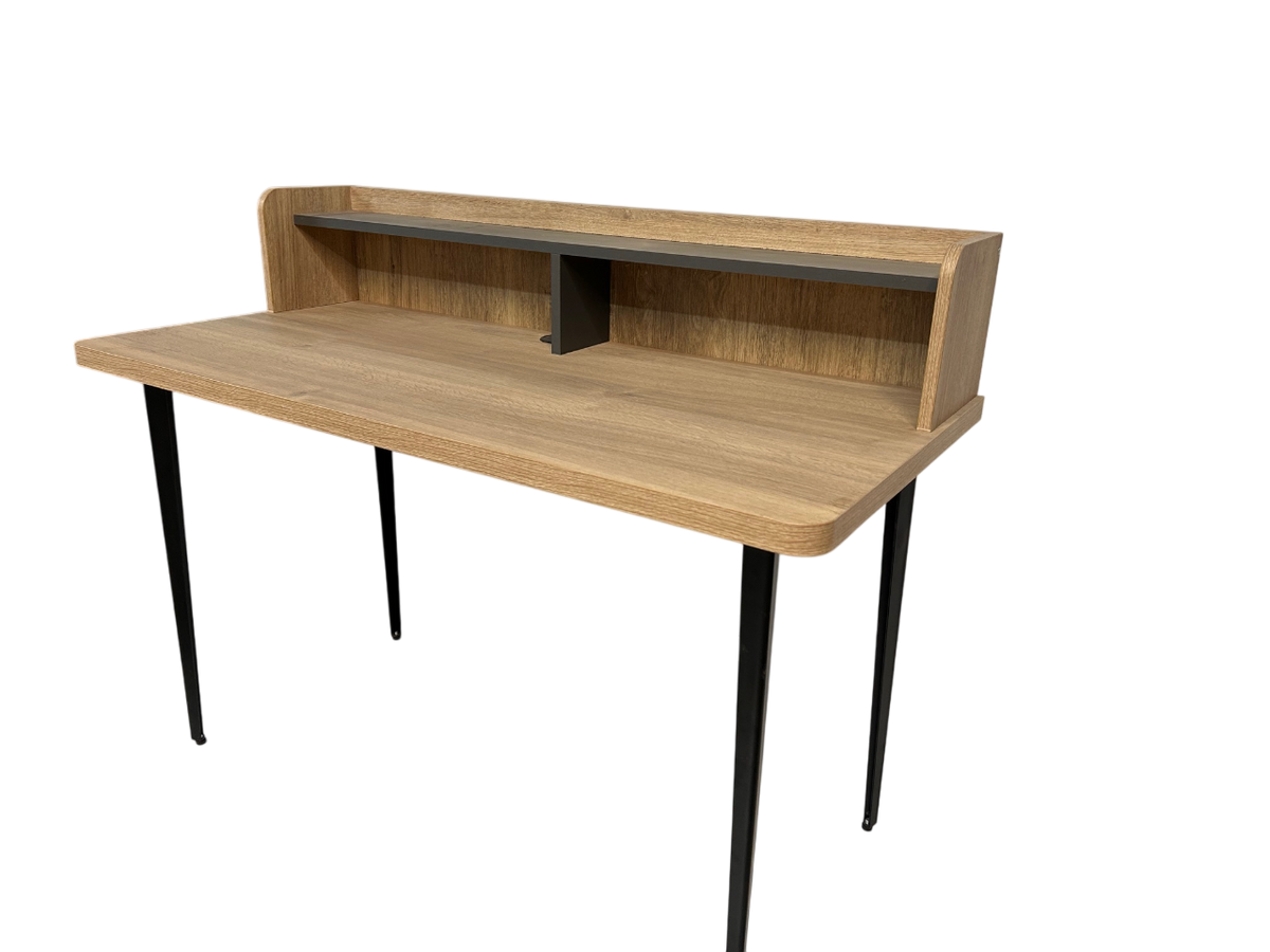 Kelly Desk Oak & Vermont Slate