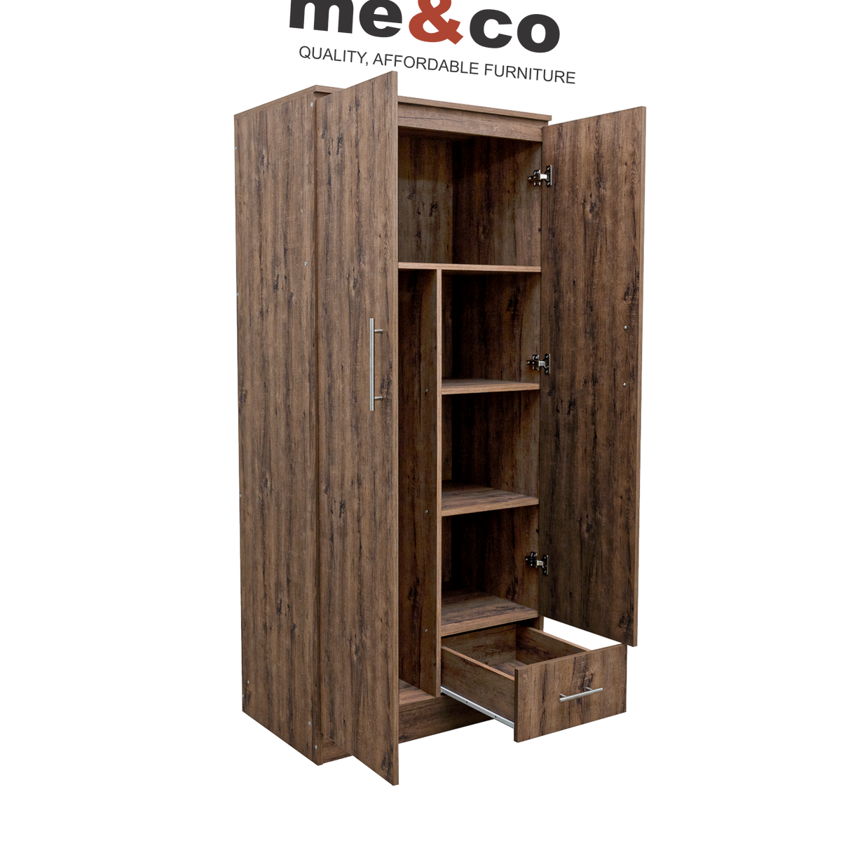 Scotty 2 Door 1 Drawer Wardrobe