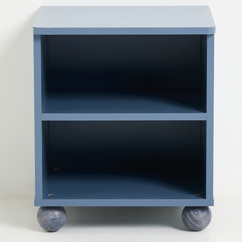 KINDER CUBE BEDSIDE TABLE - BLUE