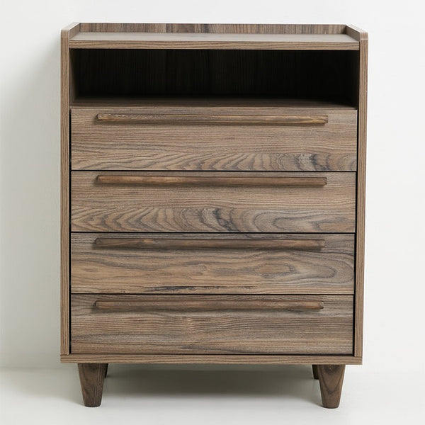 LISBON 4 DRAWER CHEST OF DRAWERS - NATURAL