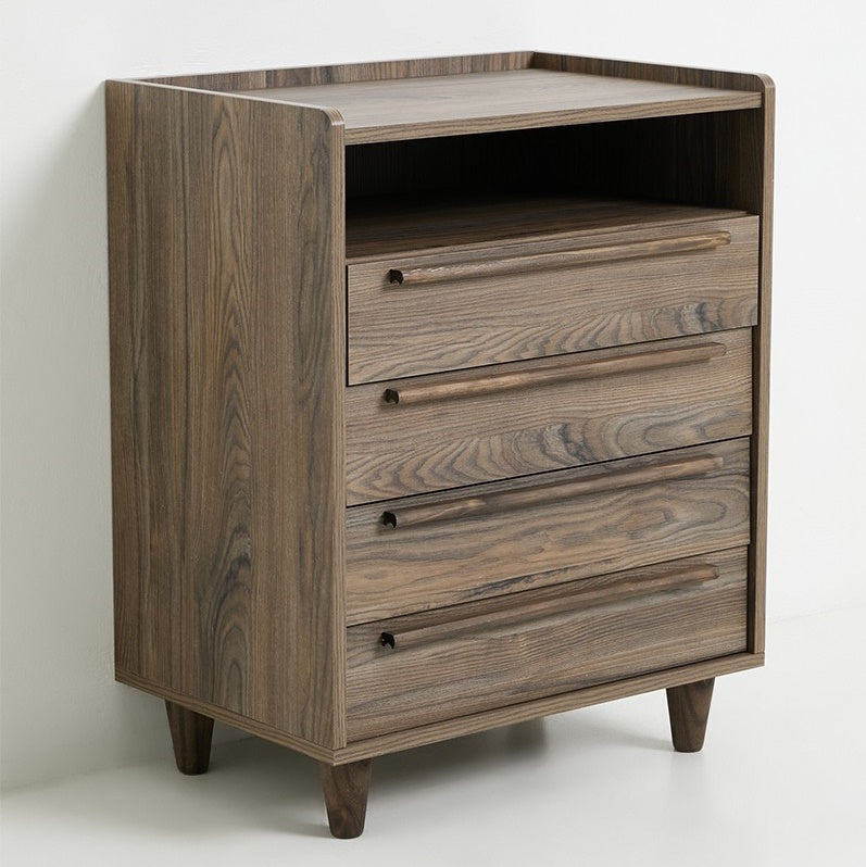 LISBON 4 DRAWER CHEST OF DRAWERS - NATURAL