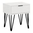 me&co Milan Bedside Table White