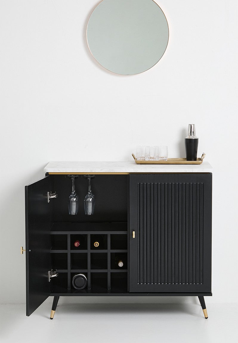 MONTGOMERY DRINKS CABINET - BLACK