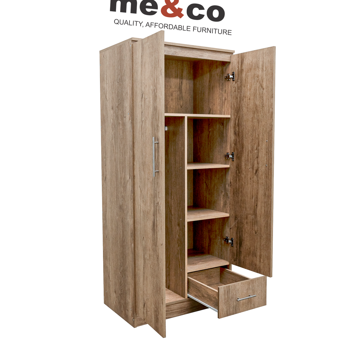 Scotty 2 Door 1 Drawer Wardrobe