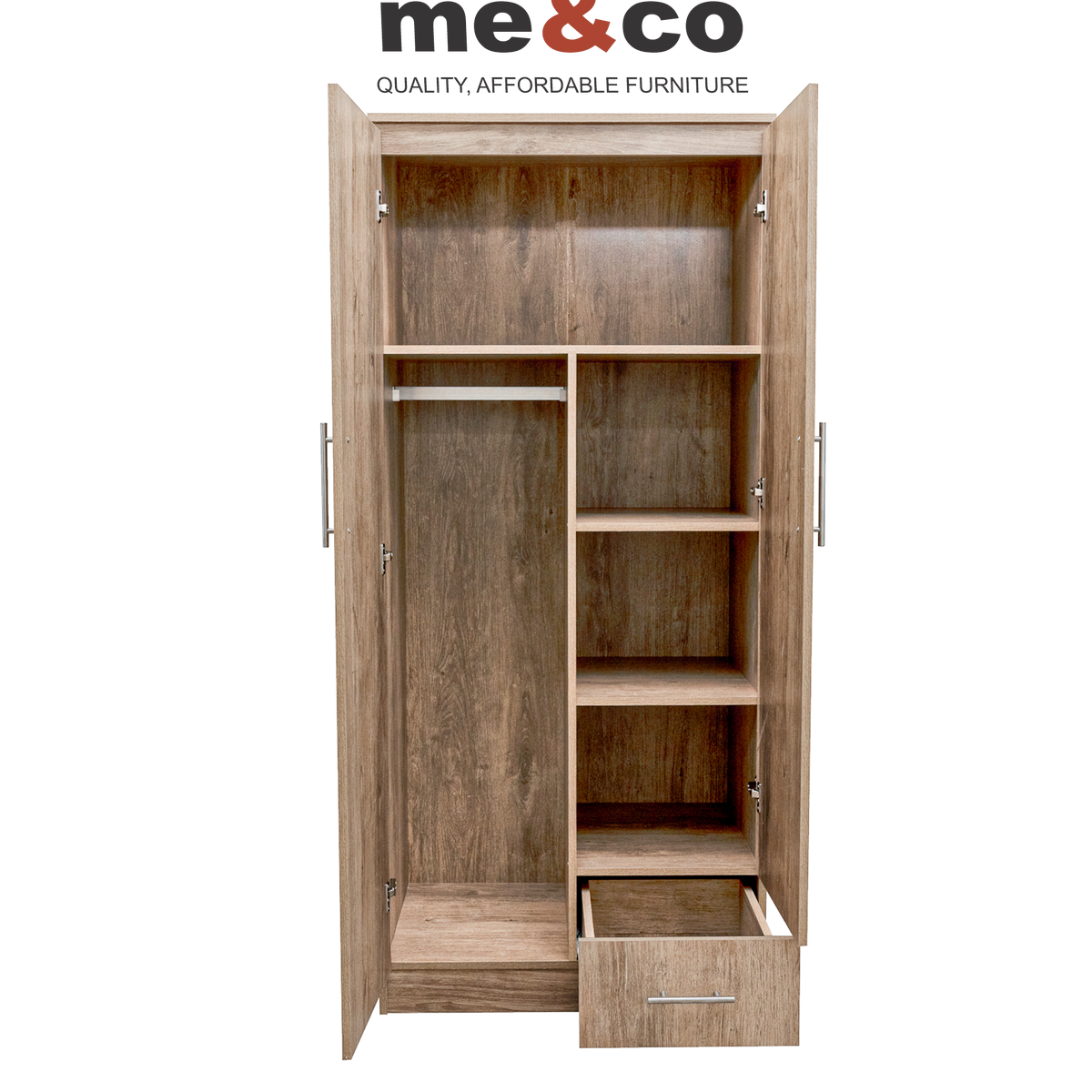 Scotty 2 Door 1 Drawer Wardrobe