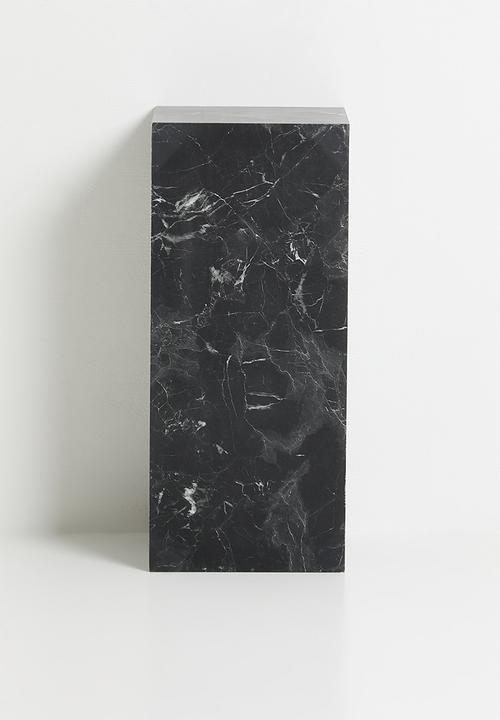 ONYX PLINTH - FAUX BLACK MARBLE