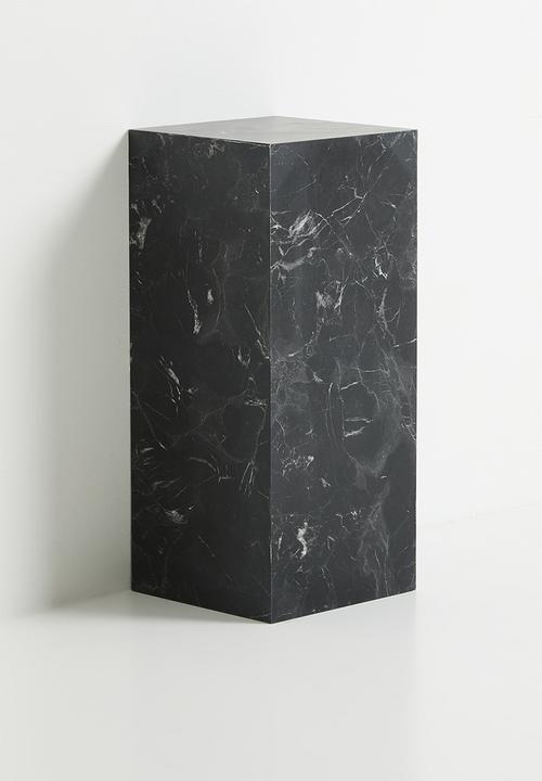 ONYX PLINTH - FAUX BLACK MARBLE