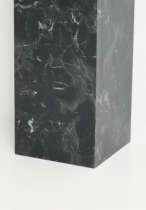 ONYX PLINTH - FAUX BLACK MARBLE