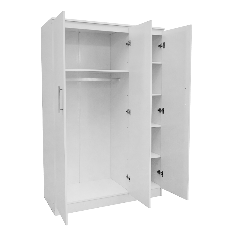 Eve 12T ホワイト M Scotty 3-Door Wardrobe | Meco Furniture