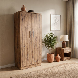 Scotty 2-Door 1-Drawer Wardrobe