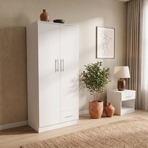 Scotty 2-Door 1-Drawer Wardrobe