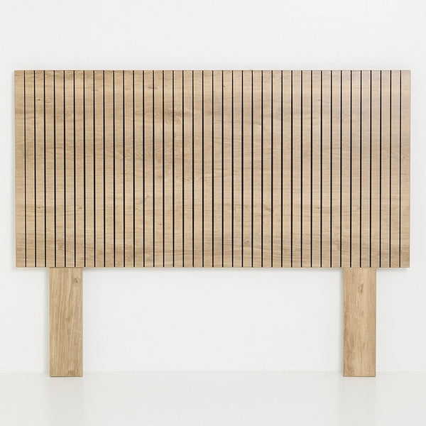 SOHO RIBBED WOODEN HEADBOARD - NATURAL