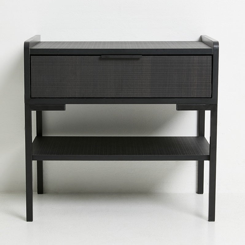 URBAN 1 DRAWER PEDESTAL TEXTURE - BLACK