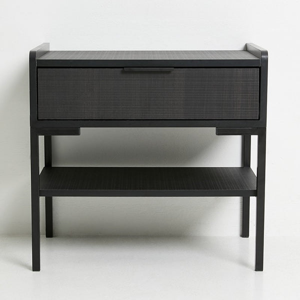 URBAN 1 DRAWER PEDESTAL TEXTURE - BLACK