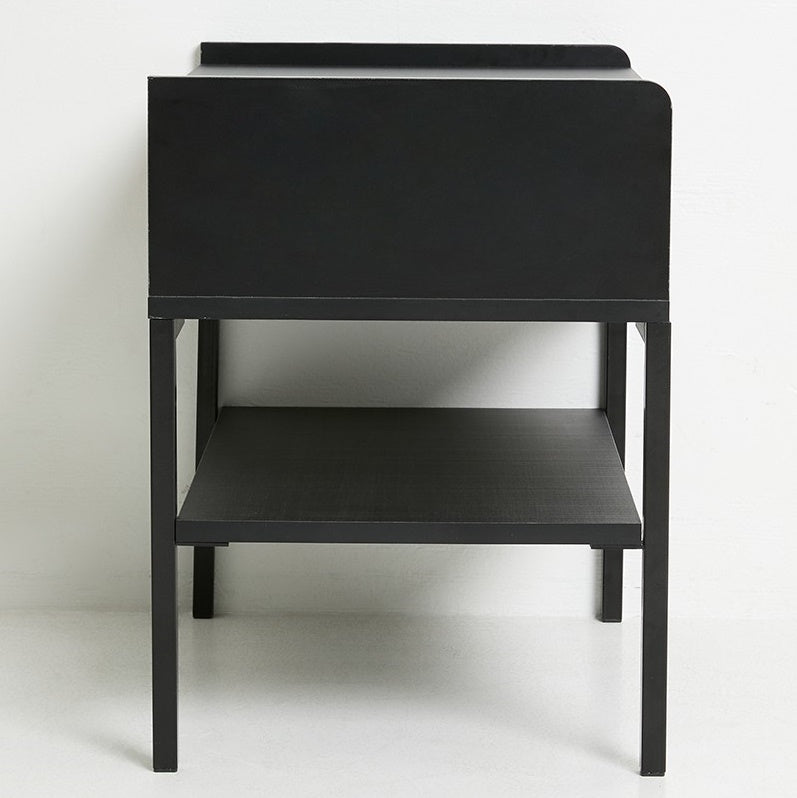 URBAN 1 DRAWER PEDESTAL TEXTURE - BLACK