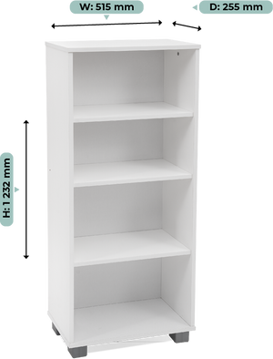 me&co Oslo Bookshelf White